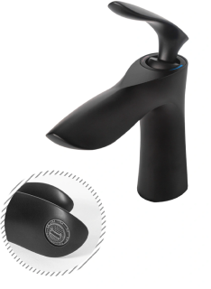 Cмеситель для раковины Grocenberg GB2001 Черный матовый